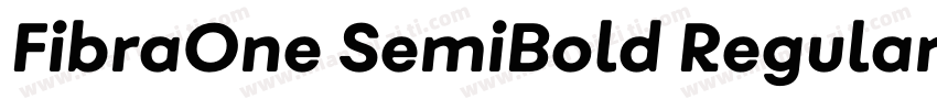 FibraOne SemiBold Regular字体转换